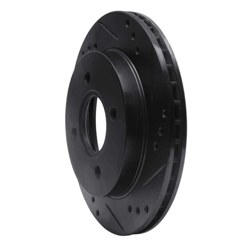 R1 Concepts — R1 95-04 Ford Contour Rear Right Drilled & Slotted Black Brake Rotor
R1 Brake Rotor Drill - view 2