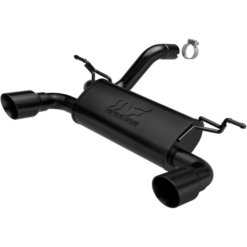 Magnaflow — MagnaFlow 2018+ Jeep Wrangler 3.6L Dual Black Tip Axle-Back Exhaust
Axle-Back
Cat-Back - view 2