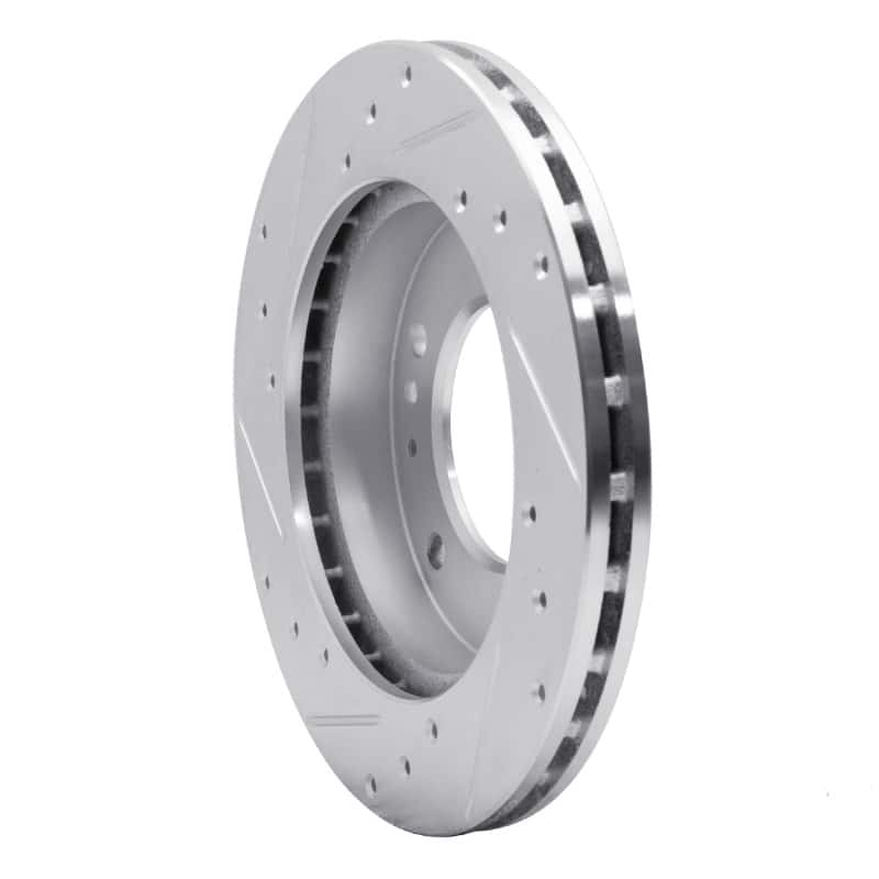 R1 Concepts — R1 2006-2015 Jaguar XJR Rear Right Drilled & Slotted Silver Brake Rotor
R1 Brake Rotor Drill - view 4