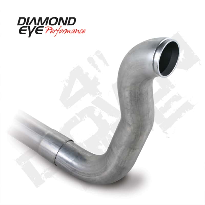 Diamond Eye Performance — Diamond Eye Downpipe 4in TB Single W/ HX40 FLANGE AL DODGE 5.9L 2500/3500 89-93 4X4 ONLY
DP; 4in.; AL: DDG4X4 - view 2