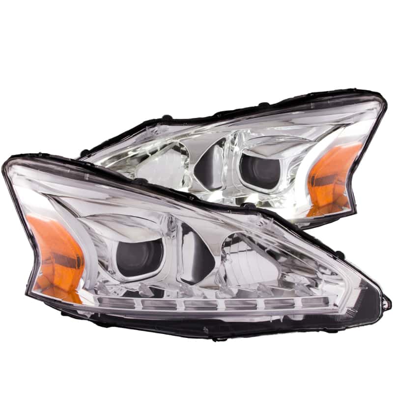 ANZO — ANZO 2013-2014 Nissan Altima Projector Headlights w/ Plank Style Design Chrome
Head Light Set
HdLtSet - view 2