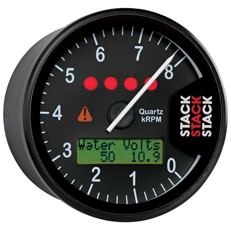 AutoMeter — Autometer Stack Display Tachometer 0-8K RPM - Black
Disp Tach Blk 8kRPM - view 3