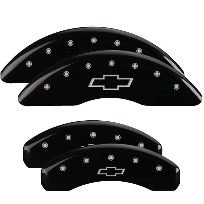 MGP — MGP 4 Caliper Covers Engraved Front & Rear Bowtie Black finish silver ch
Caliper Covers - view 1