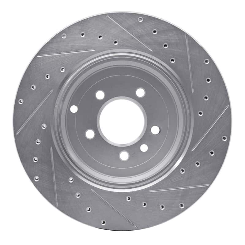 R1 Concepts — R1 10-13 Land Rover Range Rover Sport Rear Left Drilled & Slotted Silver Brake Rotor
R1 Brake Rotor Drill - view 5