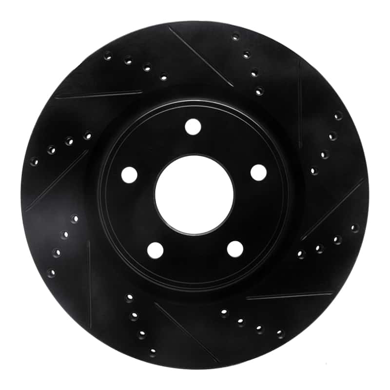 R1 Concepts — R1 12-25 Chrysler Voyager Front Right Drilled & Slotted Black Brake Rotor
R1 Brake Rotor Drill - view 1