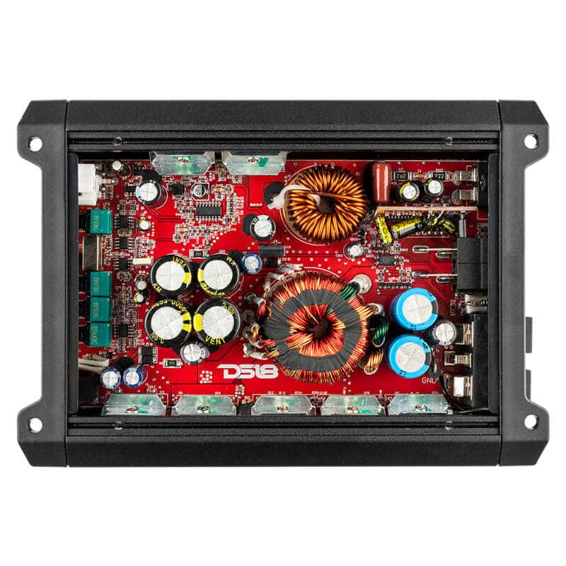 DS18 — DS18 1-Channel SXE Amplifier Class D 800/1ohm 600/2ohm 300/4ohm Watts RMS- Red - view 1