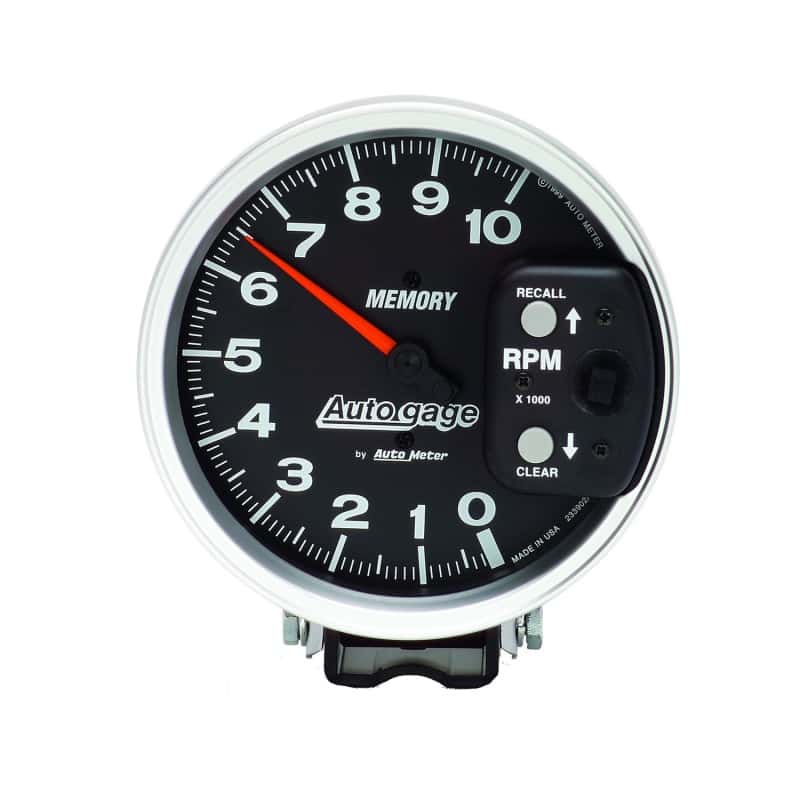 AutoMeter — Autometer 5 inch 10,000 RPM w/ Peak Memory Pedestal Tachometer Auto Gauge - Black
GA 5" 10KRPM MEM AG - view 5