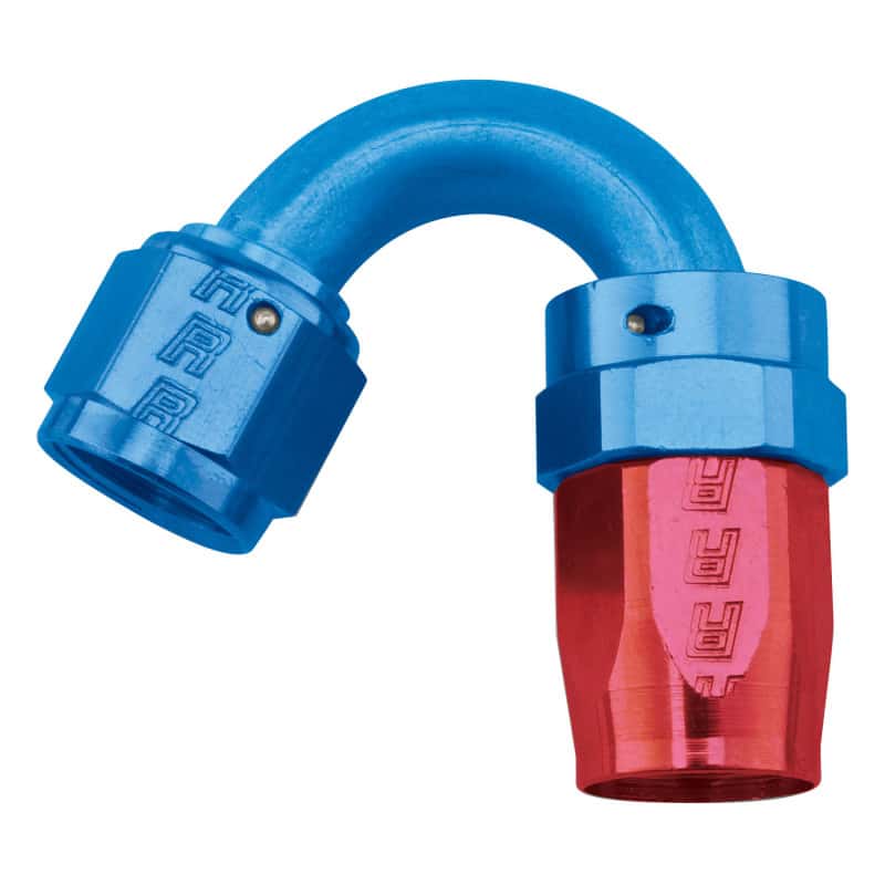 Russell — Russell Performance -12 AN Red/Blue 150 Degree Full Flow Swivel Hose End (With 1-1/8in Radius)
Hose Fitting - view 2
