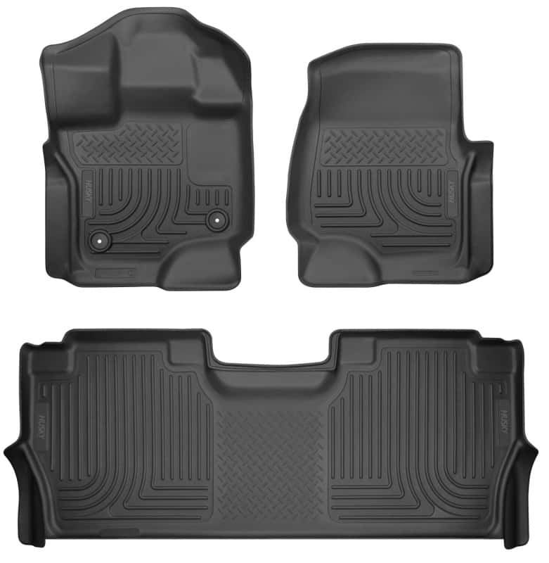 Husky Liners — Husky Liners 2017 Ford F-250 Super Duty Crew Cab X-Act Contour Black Front and Rear Floor Liners
Husky Liners 21-23 Ford F-150 CC SC X-Act Contour Front & Second Row Seat Floor Liners - Black
X-act Contour Series
Floor Liners - view 16