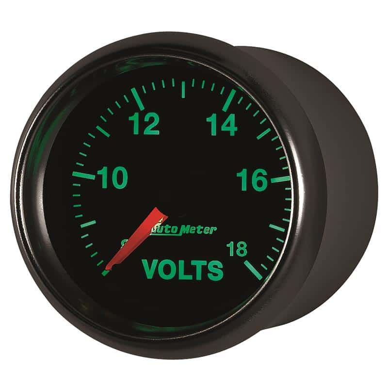 AutoMeter — Autometer GS Series 2-1/16in Voltmeter 18V Electrical Gauge Full Sweep
2-1/16" VOLTMETER, 8 - view 4