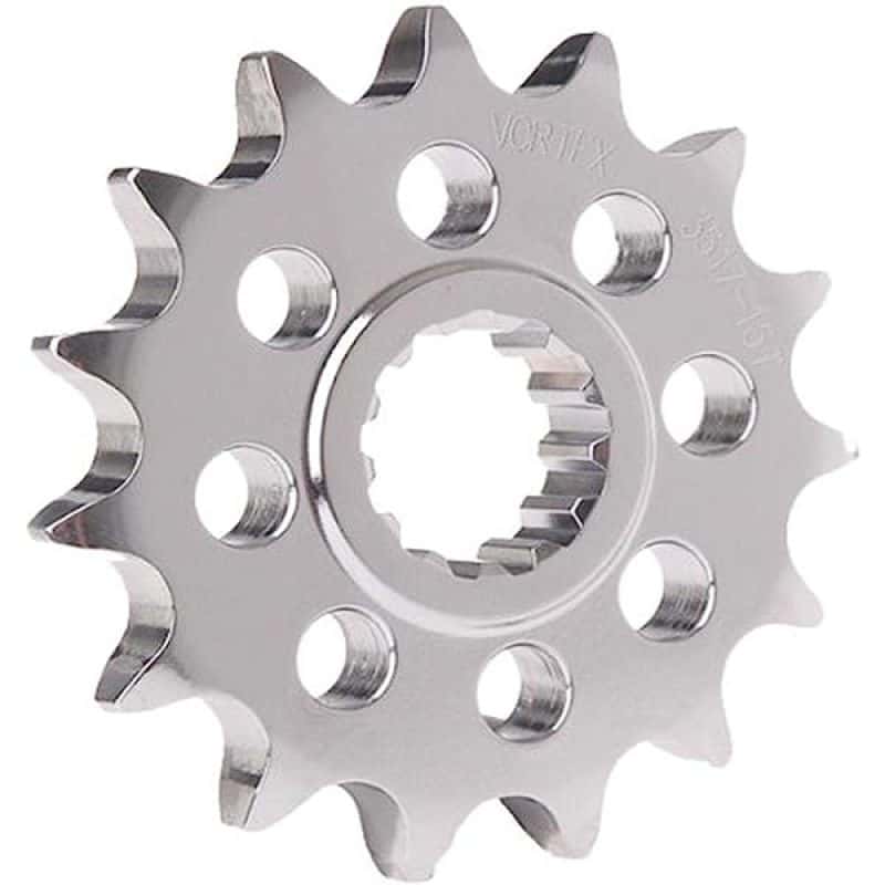 Vortex Racing — Vortex Racing Steel Front Sprocket 520 16 Tooth- Silver - view 2