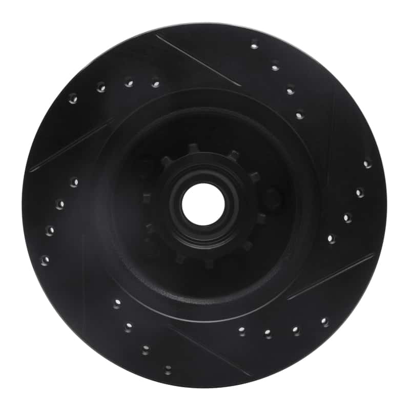 R1 Concepts — R1 73-89 Chrysler Imperial Front Left Drilled & Slotted Black Brake Rotor
R1 Brake Rotor Drill - view 5
