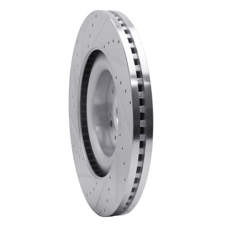 R1 Concepts — R1 17-22 Genesis G90 Front Right Drilled & Slotted Silver Brake Rotor
R1 Brake Rotor Drill - view 4
