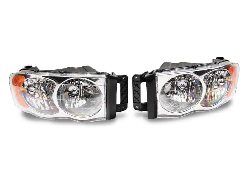 Raxiom — Raxiom 02-05 Dodge RAM 1500 Axial Series OEM Style Rep Headlights- Chrome Housing (Clear Lens)
Headlights - view 1