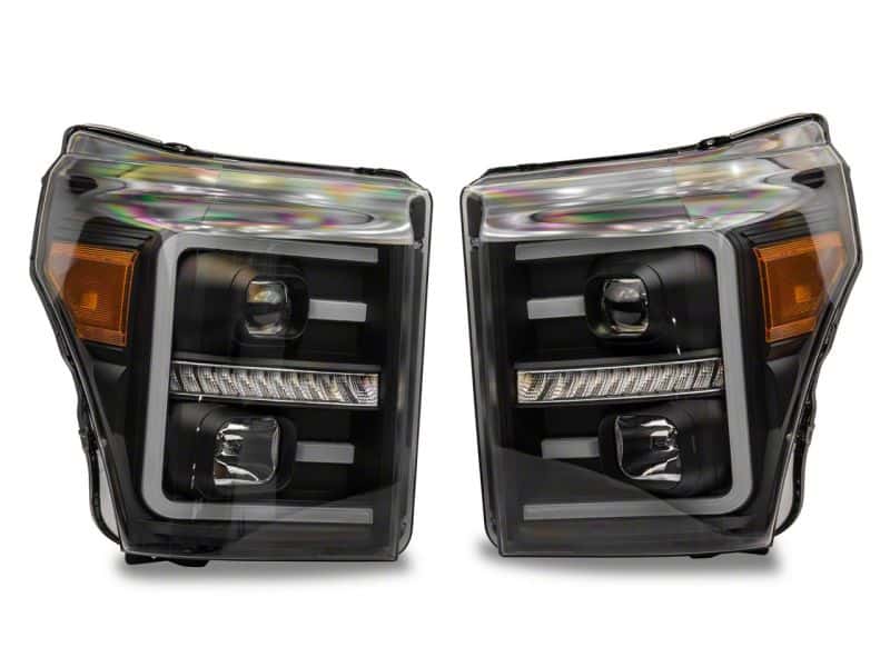 Raxiom — Raxiom 11-16 Ford F-250 Super Duty LED Projector Headlights - Blk Housing (Clear Lens)
Headlights - view 10