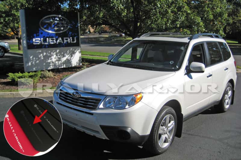 Rally Armor — Rally Armor 09-13 Subaru Forester Black UR Mud Flap w/ Grey Logo
Mud Flap - view 2
