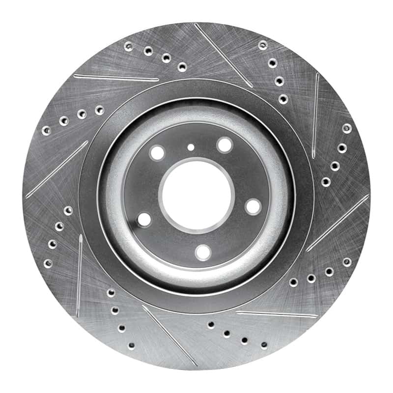 R1 Concepts — R1 19-24 Infiniti QX55 Front Left Drilled & Slotted Silver Brake Rotor
R1 Brake Rotor Drill - view 5