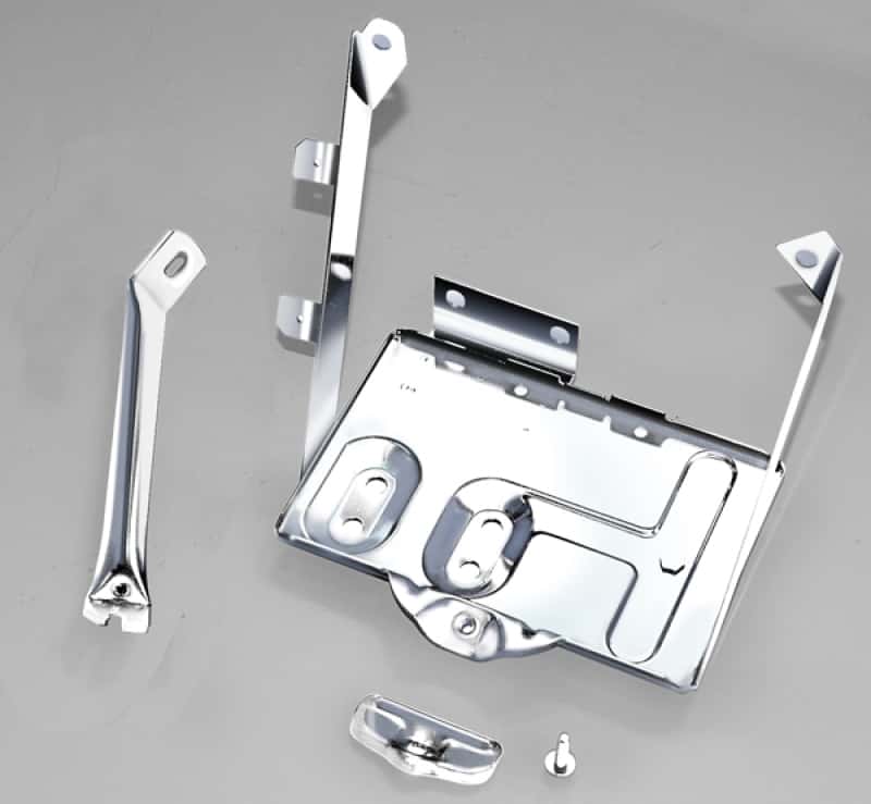 Rugged Ridge — Rugged Ridge 76-86 Jeep CJ Stainless Steel Battery Tray Kit
JEEP_HARDPARTS - view 2