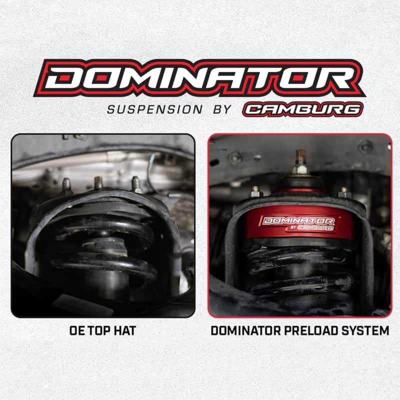 Camburg — Camburg 05-23 Toyota Tacoma / 03-24 Toyota 4Runner Dominator Preload Spacer Kit
Spring Preload Kit - view 12