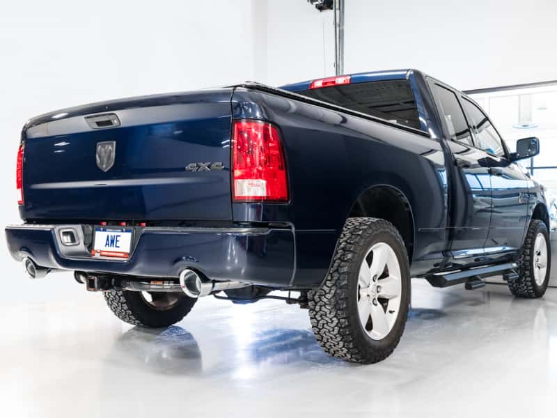 AWE Tuning — AWE Tuning 09-18 RAM 1500 5.7L (w/Cutouts) 0FG Dual Rear Exit Cat-Back Exhaust - Chrome Silver Tips
0FG Catback - view 3