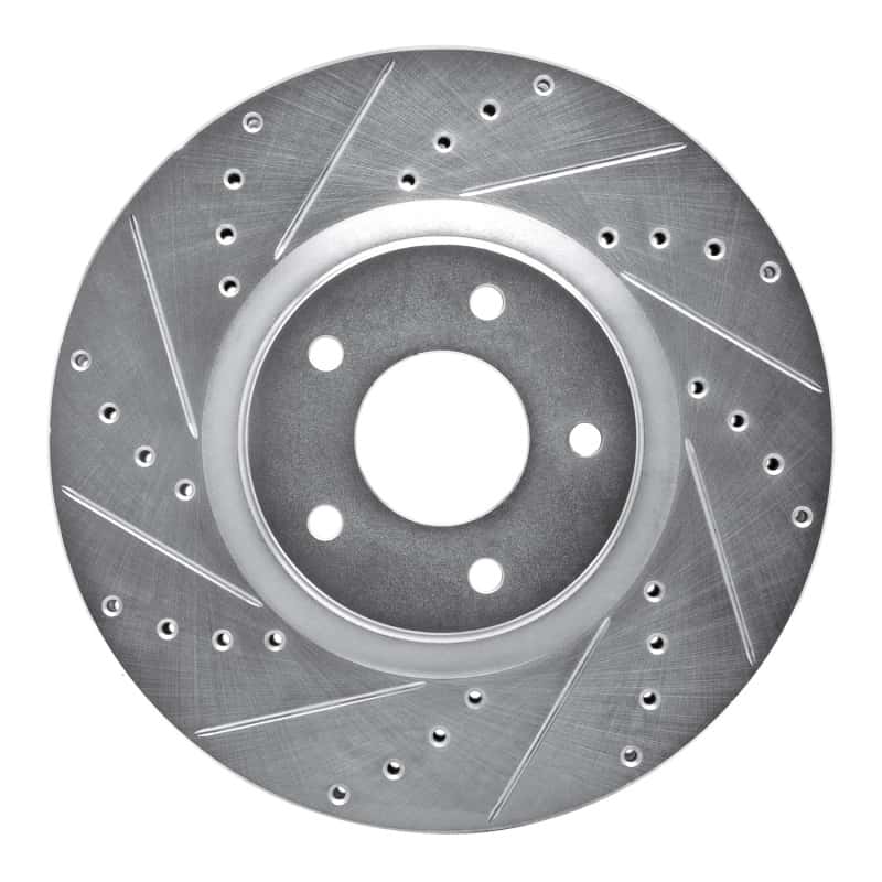 R1 Concepts — R1 07-17 Nissan Juke Front Left Drilled & Slotted Silver Brake Rotor
R1 Brake Rotor Drill - view 1