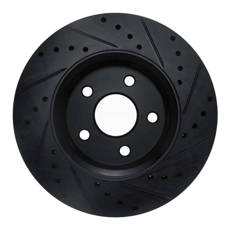 R1 Concepts — R1 11-22 Dodge Durango Front Left Drilled & Slotted Black Brake Rotor
R1 Brake Rotor Drill - view 5