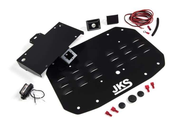 JKS Manufacturing — JKS Manufacturing Jeep Wrangler JL Tailgate Vent Cover w/ License Plate Relocation - view 3