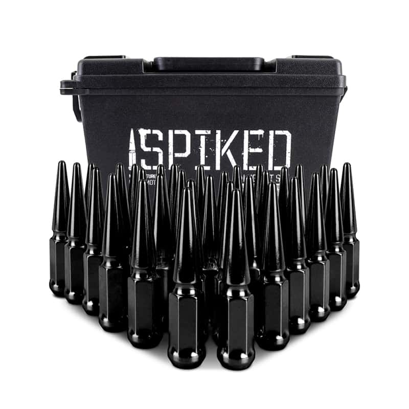 Mishimoto — Mishimoto Mishimoto Steel Spiked Lug Nuts M14 x 1.5 32pc Set Black
Spiked Lug Nuts - view 4