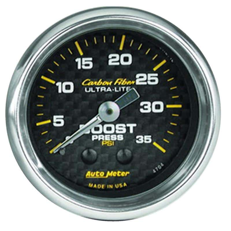 AutoMeter — Autometer Carbon Fiber 52mm 35 PSI Mechanical Boost Gauge
GA 2" BST 35PSI M CF - view 2