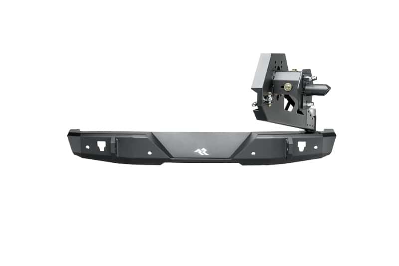 Rugged Ridge — Rugged Ridge 18-22 Jeep Wrangler (JL) Rubicon/Spt 2dr HD Rear Bumper w/Swing Out Tire Carrier - Blk
OFFROAD_BUMPERS
Bumper- Rear - view 3