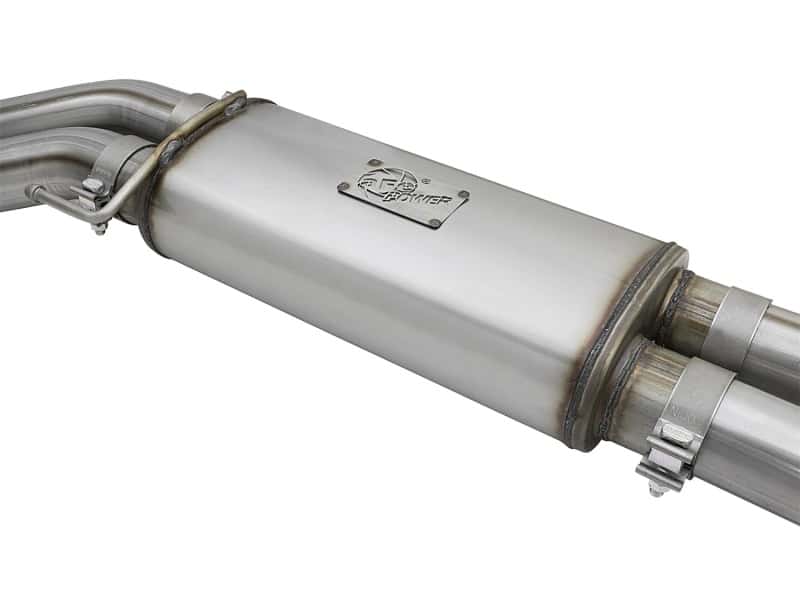 aFe — aFe POWER Rebel Series 3in 409 SS Cat Back Exhaust w/ Black Tips 17 Ford F-150 Raptor V6-3.5L
Cat-Back Exhaust - view 4