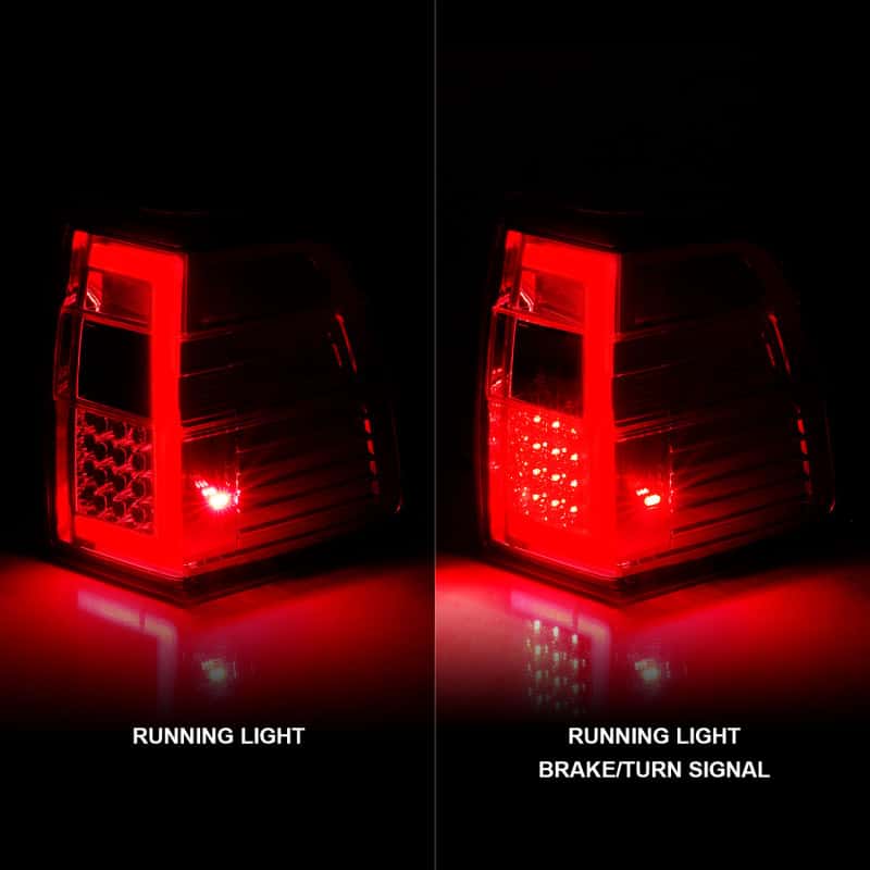 ANZO — ANZO 07-17 For Expedition LED Taillights w/ Light Bar Chrome Housing Red/Clear Lens - view 9
