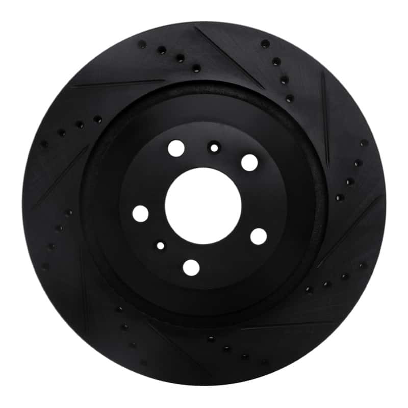 R1 Concepts — R1 04-18 Audi A8 Rear Right Drilled & Slotted Black Brake Rotor
R1 Brake Rotor Drill - view 1