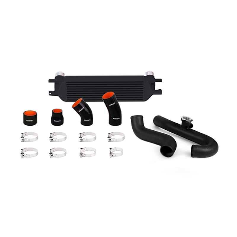 Mishimoto — Mishimoto 2015 Ford Mustang EcoBoost Performance Intercooler Kit - Black Core Wrinkle Black Pipes - view 1
