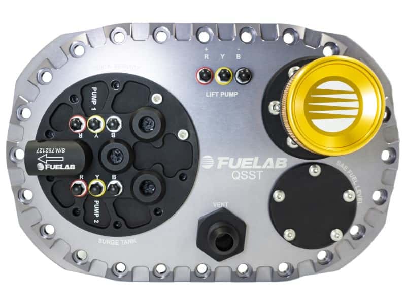 Fuelab — Fuelab Quick Service Surge Tank w/Bosch Lift Pump & Dual 500LPH Brushed Pumps w/Controller -Titanium - view 3