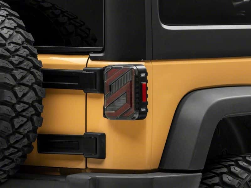 Raxiom — Raxiom 07-18 Jeep Wrangler JK Axial Series Trident LED Tail Lights- Blk Housing (Clear Lens)
Lights - view 9