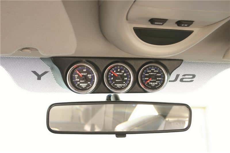 AutoMeter — Autometer 99-07 Ford Super Duty / 03-07 Dodge Ram Black Triple Overhead Console Pod
2-1/16" 3-OVRHD CONS - view 2