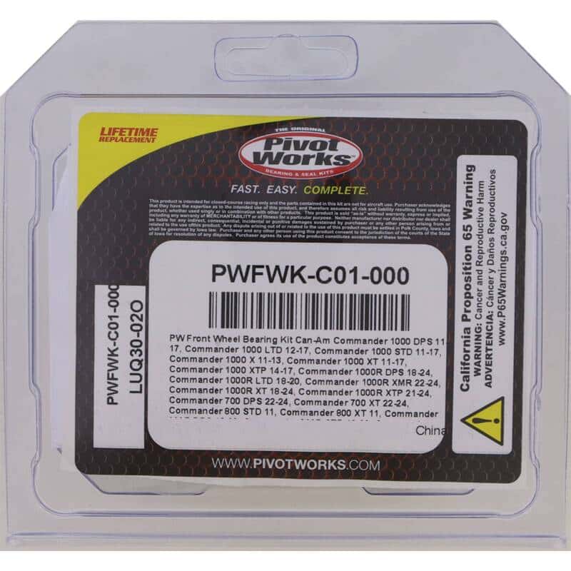 Pivot Works — Pivot Works 06-15 Can-Am Outlander 400 STD 4x4 - Front Wheel Bearing Kit - view 3