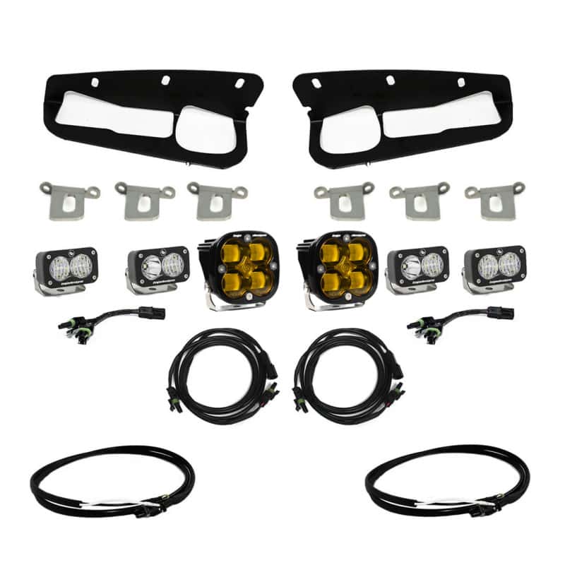 Baja Designs — Baja Designs 2021+ Ford Bronco Amber SAE Fog Pocket Kit w/Upfitter - view 2