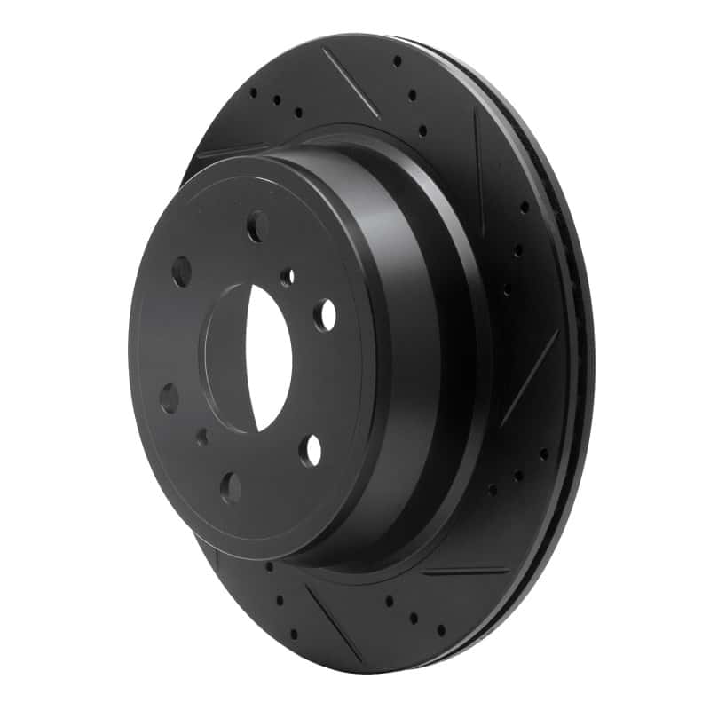 DFC — DFC 07-20 Cadillac Escalade ESV Rear Right Drilled & Slotted Black Brake Rotor - view 2