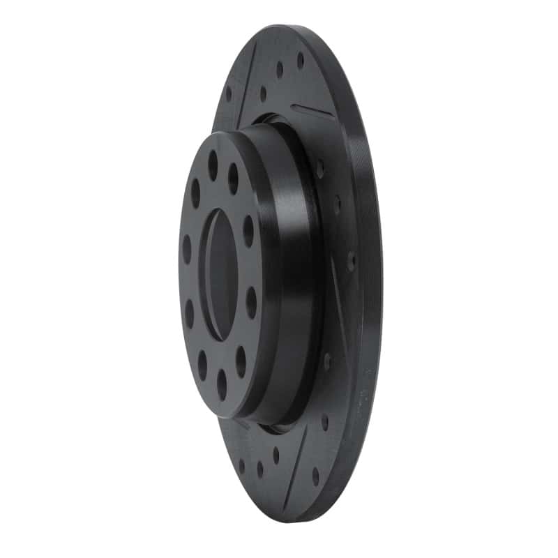 R1 Concepts — R1 00-08 Audi A4 (USA/Canada) Rear Left Drilled & Slotted Black Brake Rotor
R1 Brake Rotor Drill - view 2