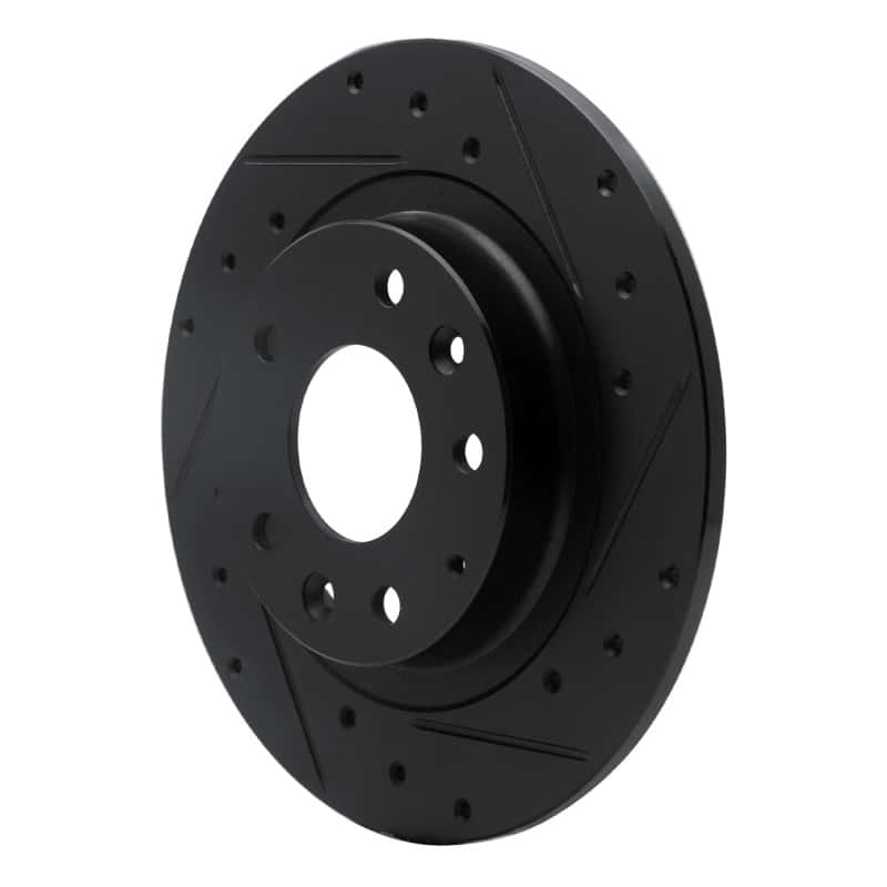 R1 Concepts — R1 16-18 Mazda CX-3 Rear Right Drilled & Slotted Black Brake Rotor
R1 Brake Rotor Drill - view 2