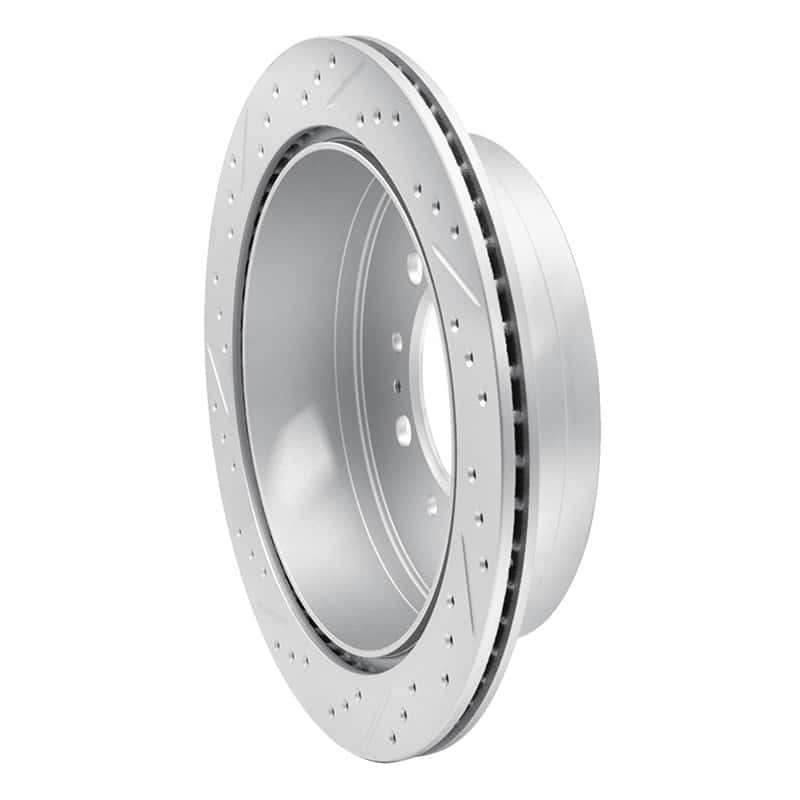 R1 Concepts — R1 07-22 Lexus Lx570 Rear Right Drilled & Slotted Geo-Carbon Rotor - view 4