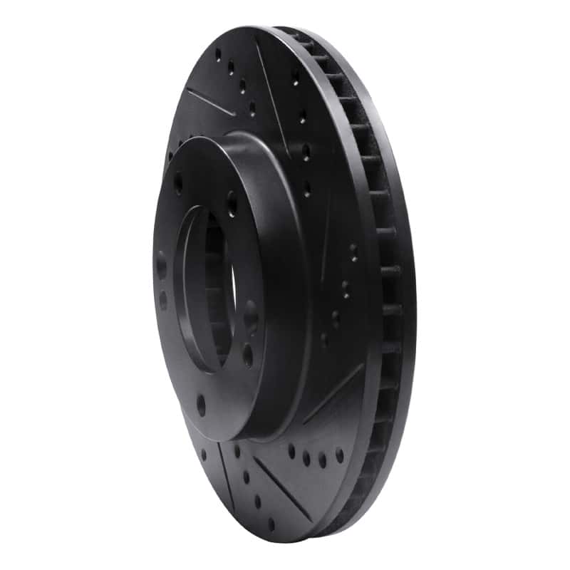 R1 Concepts — R1 03-06 Kia Sorento Front Right Drilled & Slotted Black Brake Rotor
R1 Brake Rotor Drill - view 2