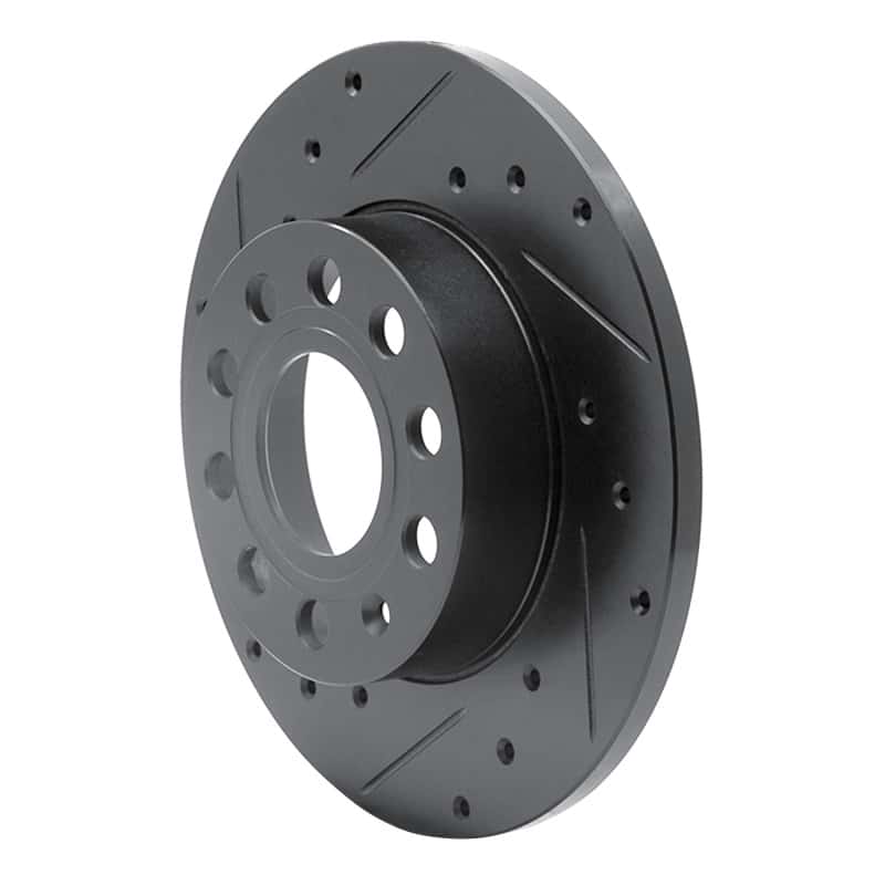 R1 Concepts — R1 05-13 Audi A3 Rear Left Drilled & Slotted Black Brake Rotor
R1 Brake Rotor Drill - view 2
