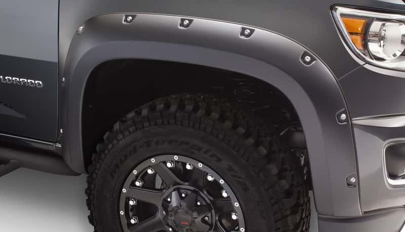 Bushwacker — Bushwacker 15-18 Chevy ado Fleetside Pocket Style Flares 4pc 74.0in Bed - Black
FF Pocket Style 4Pc - view 8