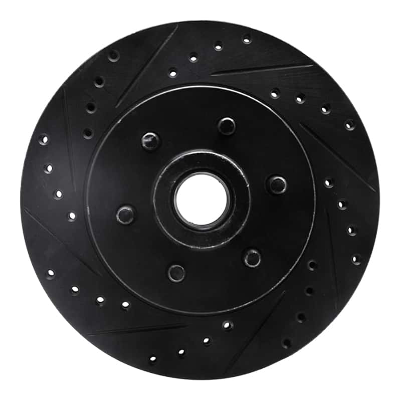 R1 Concepts — R1 91-96 Dodge Dakota RWD Front Left Drilled & Slotted Black Brake Rotor
R1 Brake Rotor Drill - view 1