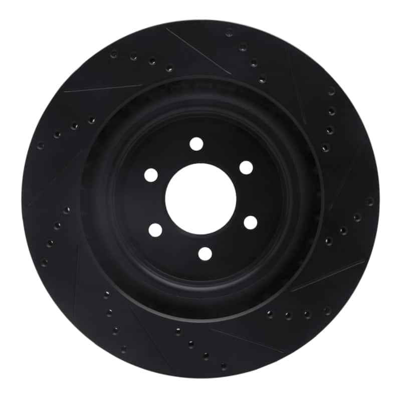 R1 Concepts — R1 03-17 Dodge Viper Rear Left Drilled & Slotted Black Brake Rotor
R1 Brake Rotor Drill - view 5