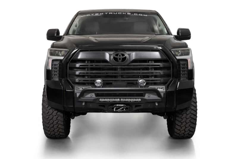 Addictive Desert Designs — Addictive Desert Designs 2022+ Toyota Tundra Stealth Center Mount Front Bumper w/ Top Hoop - view 1