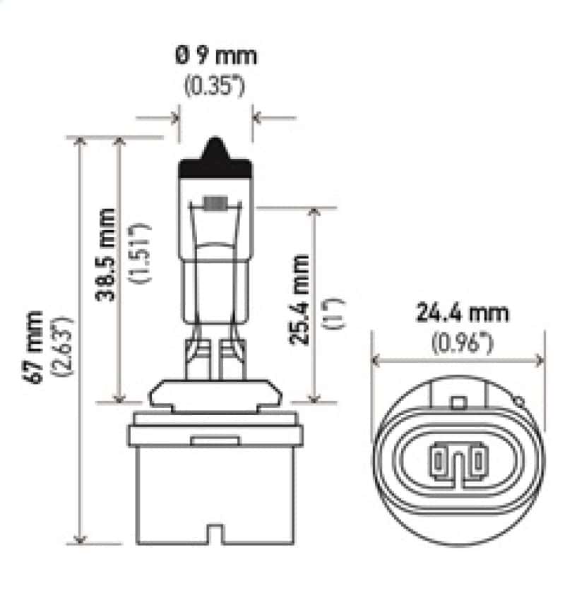 Hella — Hella Optilux 893 12V 37.5W Extreme Yellow Bulbs (Pair)
893 Halogen Bulb - view 7